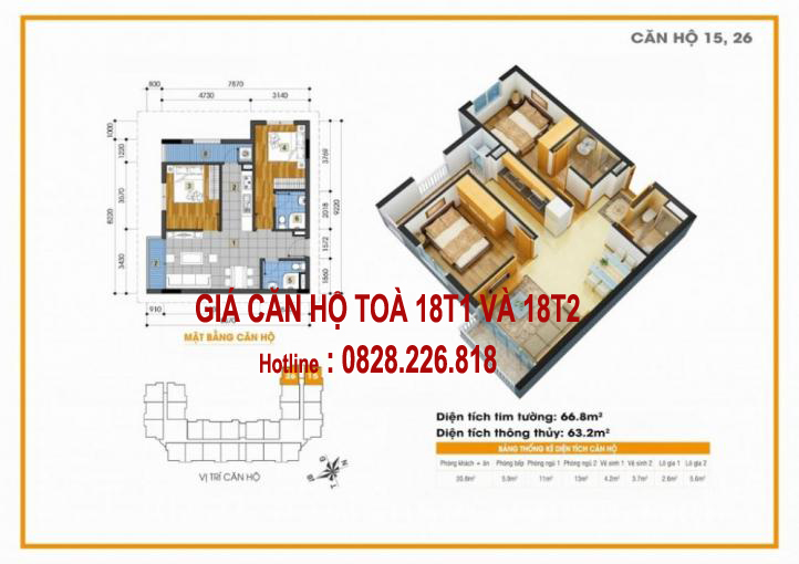 Giá căn hộ chung cư The Golden An Khánh toà 18T1 và 18T2 post thumbnail image