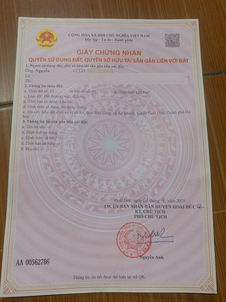 Bán đất tại Yên Lũng An Khánh