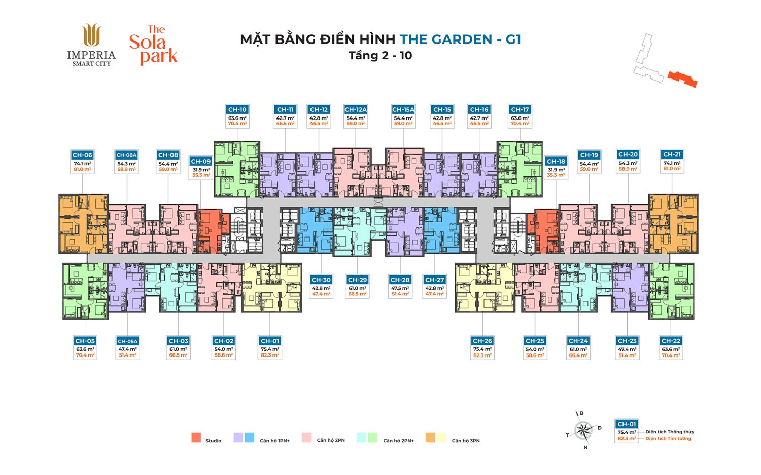 Bán căn hộ chung cư Toà G1 imperia Vinhomes Smart City